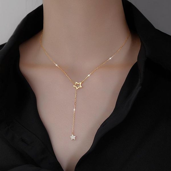 pendant necklaces cute shiny star choker drop charm charming woman wedding accessories pentagram necklace jewelry, Silver
pendant necklaces cute shiny star choker drop charm charming woman wedding accessories pentagram necklace jewelry, Silver