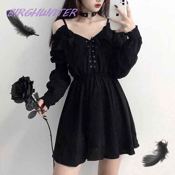 casual dresses women dress plus size autumn 2021 lace up black high waist femme off shoulder long sleeve gothic clothes, Black;gray
casual dresses women dress plus size autumn 2021 lace up black high waist femme off shoulder long sleeve gothic clothes, Black;gray