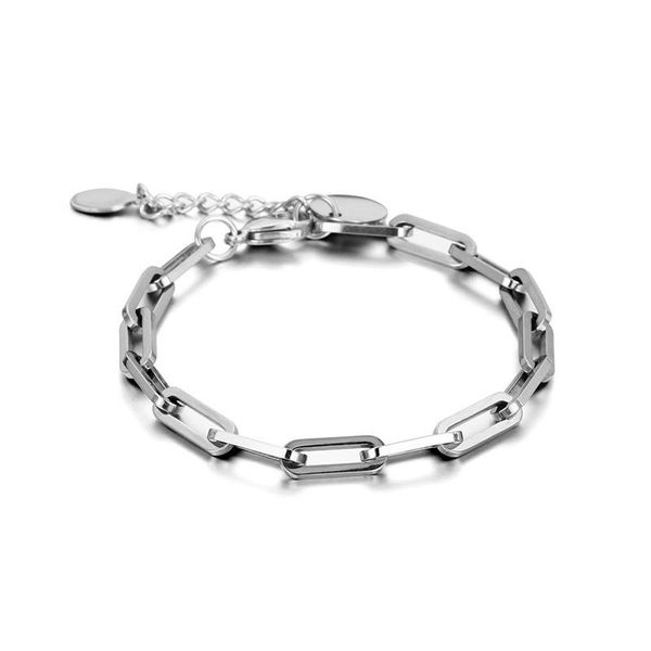 link, chain fashion light luxury geometric square buckle thick titanium steel bracelet neutral style punk cool hip-hop couple, Black
link, chain fashion light luxury geometric square buckle thick titanium steel bracelet neutral style punk cool hip-hop couple, Black