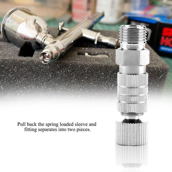 watering equipments airbrush brand quick release disconnect coupler with plug 1/8 inch male and female hose connections
watering equipments airbrush brand quick release disconnect coupler with plug 1/8 inch male and female hose connections