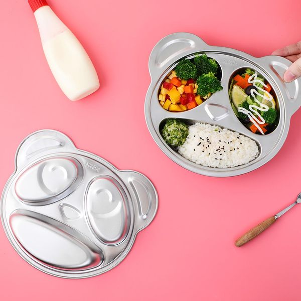 Stainless Steel Lovely Dishes Bowl Tableware Set Kid Children Baby Feeding Food Plate Tray Holder Creative Dinner Plates
Stainless Steel Lovely Dishes Bowl Tableware Set Kid Children Baby Feeding Food Plate Tray Holder Creative Dinner Plates