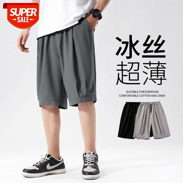 casual ice silk shorts men's handsome sports pants thin loose outer wear trend five-point solid color #3l4d, Black
casual ice silk shorts men's handsome sports pants thin loose outer wear trend five-point solid color #3l4d, Black