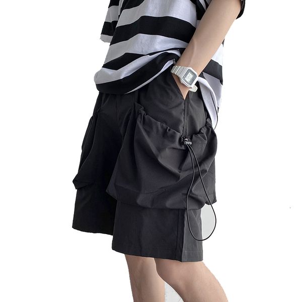men's shorts mens cargo streetwear black casual multi pockets baggy harajuku male loose short pants eq71, White;black
men's shorts mens cargo streetwear black casual multi pockets baggy harajuku male loose short pants eq71, White;black