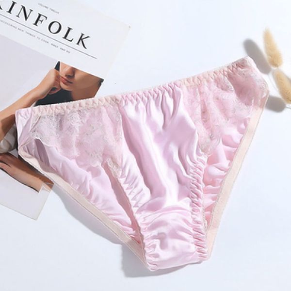 mulberry silk panties women mid waist lace briefs solid color underwear breathable comfy female seamless underpants lingerie, Black;pink
mulberry silk panties women mid waist lace briefs solid color underwear breathable comfy female seamless underpants lingerie, Black;pink
