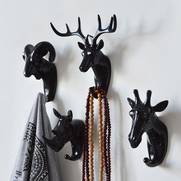 creative animal head hook wall hanging seamless household strong decorative key clothing hooks & rails
creative animal head hook wall hanging seamless household strong decorative key clothing hooks & rails