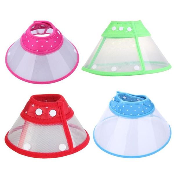 dog collars & leashes cat wound recovery cover pet anti-bite lick circle cone collar pets healthy accessories drop