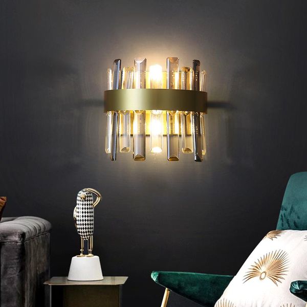 wall lamps led sconce for bedroom modern home decor smoky gray crystal lamp bedside luxury indoor creative design gold light fixtures
wall lamps led sconce for bedroom modern home decor smoky gray crystal lamp bedside luxury indoor creative design gold light fixtures