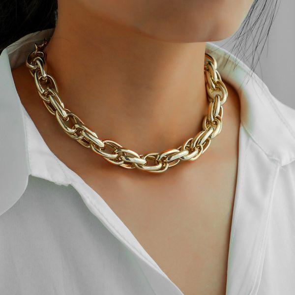 punk big thick chain choker necklace for women men exaggerated hip hop street night club clavicle chain collares jewelry gifts, Silver
punk big thick chain choker necklace for women men exaggerated hip hop street night club clavicle chain collares jewelry gifts, Silver