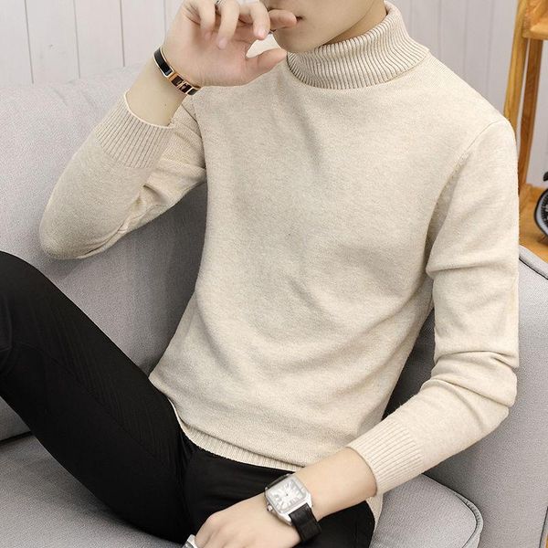 elegant turtleneck solid color slim sweaters men double collar warm soft sweater pullover fashion all match winter men's, White;black
elegant turtleneck solid color slim sweaters men double collar warm soft sweater pullover fashion all match winter men's, White;black