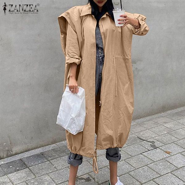 women's trench coats elegant patchwork long outwear women fashion solid 2022 autumn oversized ol coat female casual zipper jackets to, Tan;black
women's trench coats elegant patchwork long outwear women fashion solid 2022 autumn oversized ol coat female casual zipper jackets to, Tan;black