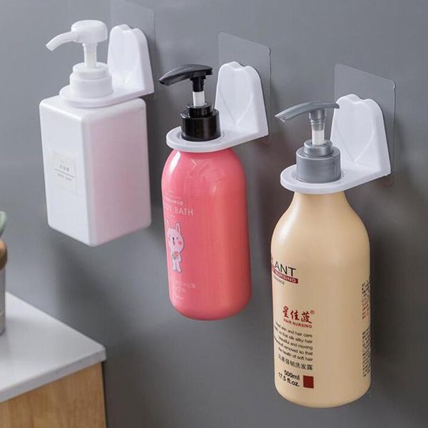 bathroom storage & organization shampoo holder hook adhesive wall mounted for bottles with pump dispenser shower kitchen accessories organiz
bathroom storage & organization shampoo holder hook adhesive wall mounted for bottles with pump dispenser shower kitchen accessories organiz