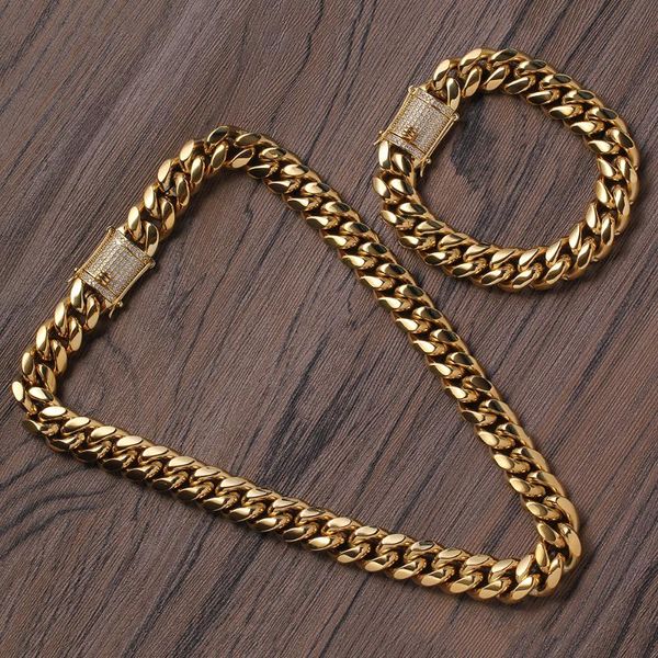 chains 14mm 16inch 18inch 20inch stainless steel cuban chain necklace with brass setting zircon clasp hip hop bling bc001, Silver
chains 14mm 16inch 18inch 20inch stainless steel cuban chain necklace with brass setting zircon clasp hip hop bling bc001, Silver