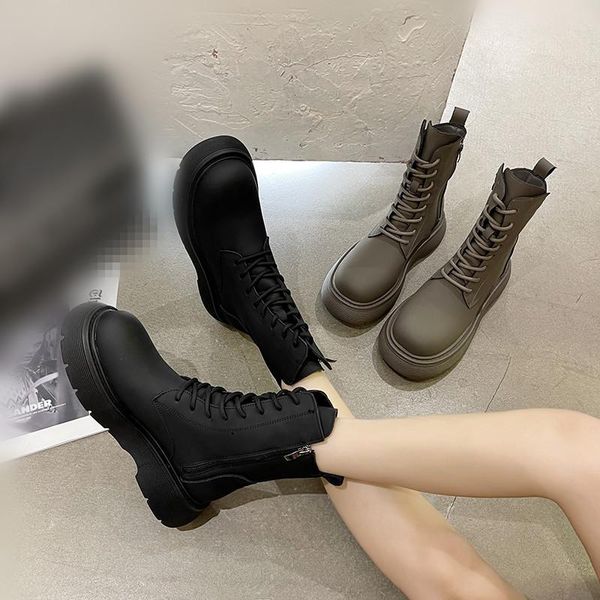 boots round toe med heel rock shoes woman boots-women zipper luxury designer 2021 autumn ladies flat rubber fashion, Black
boots round toe med heel rock shoes woman boots-women zipper luxury designer 2021 autumn ladies flat rubber fashion, Black