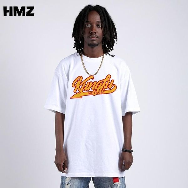 men's t-shirts hmz summer short sleeve cotton t-shirt men clothes harajuku o neck loose streetwear oversized kungfu tee t shirt, White;black 
men's t-shirts hmz summer short sleeve cotton t-shirt men clothes harajuku o neck loose streetwear oversized kungfu tee t shirt, White;black