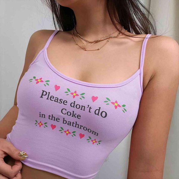crop summer casual women camis please dont do coke in the bathroom letter print vest halter blouse camisole, White
crop summer casual women camis please dont do coke in the bathroom letter print vest halter blouse camisole, White