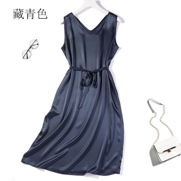 dress women's 100% pure satin silk long dress v neck solid colors sleeveless belt l xl jn354, Black;gray
dress women's 100% pure satin silk long dress v neck solid colors sleeveless belt l xl jn354, Black;gray