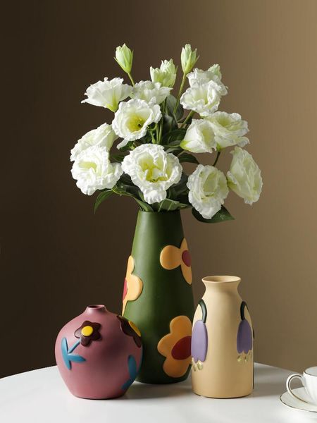 nordic ceramic vase decoration living room flower arrangement creative morandi vases
nordic ceramic vase decoration living room flower arrangement creative morandi vases