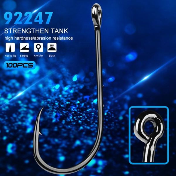 fishing hooks h053 100 pcs/box baitholder fishhook carp jig big barbed hook high carbon steel saltwater tackle
fishing hooks h053 100 pcs/box baitholder fishhook carp jig big barbed hook high carbon steel saltwater tackle