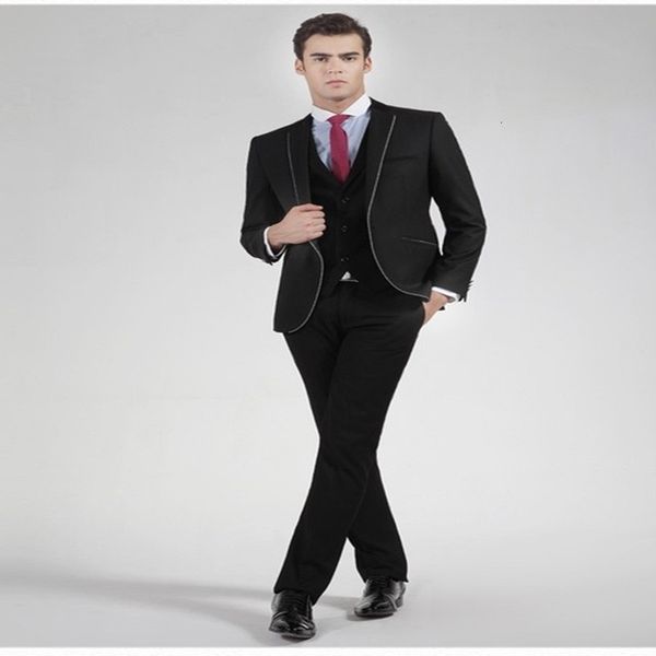 men's suits & blazers man groomsmen notch lapela from smoking wedding button male suit (jacket + pants tie colete) yed1, White;black
men's suits & blazers man groomsmen notch lapela from smoking wedding button male suit (jacket + pants tie colete) yed1, White;black