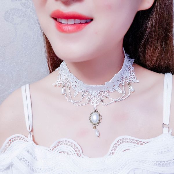lace crystal choker water drop pendant necklace halloween jewelry accessories four white lasing for wedding, Golden;silver
lace crystal choker water drop pendant necklace halloween jewelry accessories four white lasing for wedding, Golden;silver