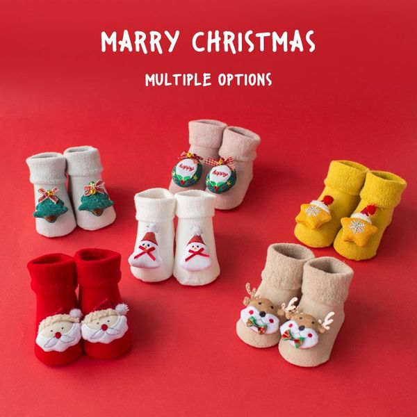 socks born baby winter warm cute christmas anti slip toddler girl cartoon deer santa claus for boy, Pink;yellow
socks born baby winter warm cute christmas anti slip toddler girl cartoon deer santa claus for boy, Pink;yellow