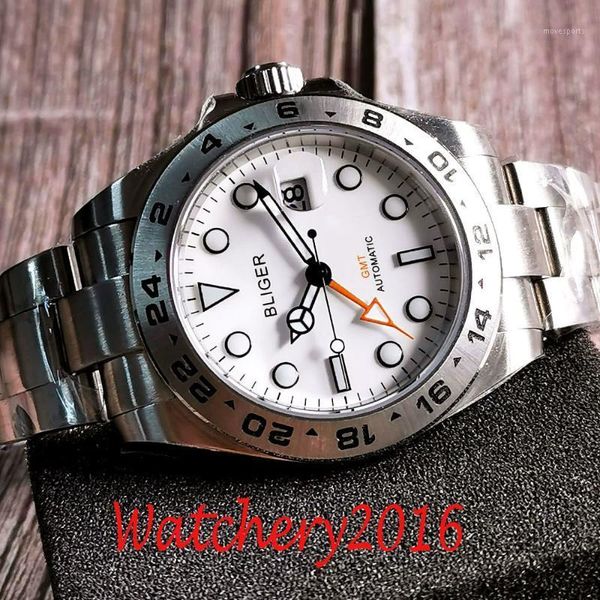 orange gmt arrival automatic men watch black hand brushed oyster bracelet spaphire glass steel metal bezel wristwatches, Slivery;brown
orange gmt arrival automatic men watch black hand brushed oyster bracelet spaphire glass steel metal bezel wristwatches, Slivery;brown