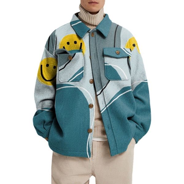 fashion yang men men's summer coat trend men's 2021 printed jacket, Black;brown
fashion yang men men's summer coat trend men's 2021 printed jacket, Black;brown