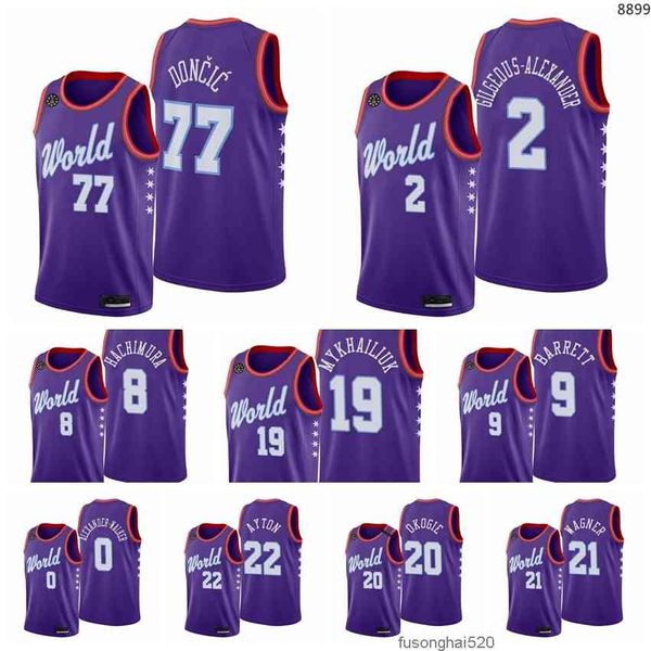 2022 printed men's world team rj barrett rui hachimura wagner luka doncic ayton okogie svi mykhailiuk shai gilgeous-alexander clarke al, Black
2022 printed men's world team rj barrett rui hachimura wagner luka doncic ayton okogie svi mykhailiuk shai gilgeous-alexander clarke al, Black