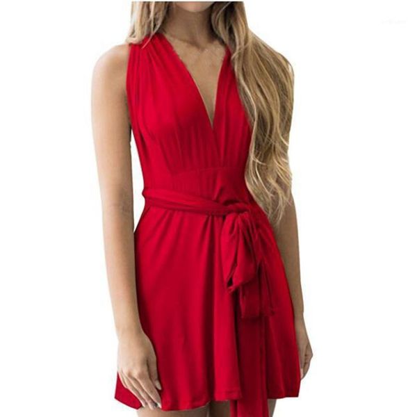 solid color sleeveless v-neck halter vest backless dress summer beach high waist lace up a-line mini casual dresses, Black;gray
solid color sleeveless v-neck halter vest backless dress summer beach high waist lace up a-line mini casual dresses, Black;gray