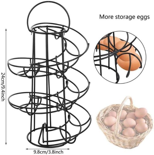 spiral egg storage holder anti-slip iron split room stable stand organizer hollow-out container shelf stackable hooks & rails
spiral egg storage holder anti-slip iron split room stable stand organizer hollow-out container shelf stackable hooks & rails