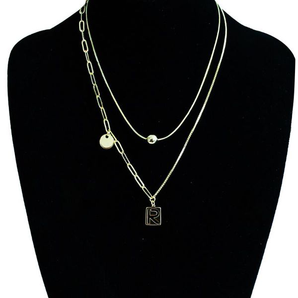 chokers boho double layer letter pendant clavicle chain necklace for women fashionable punk geometric link choker party jewelry, Golden;silver
chokers boho double layer letter pendant clavicle chain necklace for women fashionable punk geometric link choker party jewelry, Golden;silver