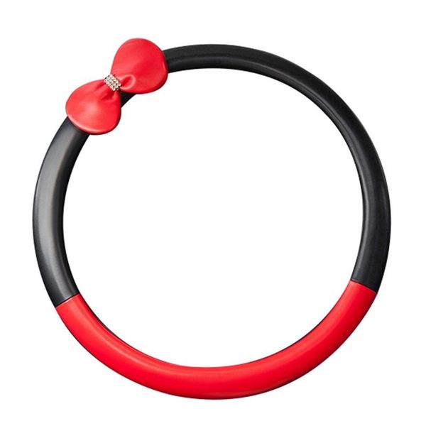 Steering Wheel Covers Universal Car Cover Microfiber Leather Stitching Cute Bow-Knot Handle For Girl And Woman
Steering Wheel Covers Universal Car Cover Microfiber Leather Stitching Cute Bow-Knot Handle For Girl And Woman