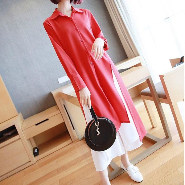 casual dresses 2021 autumn red elegant chiffon dress women long sleeve singer button office black shirt ladies ropa, Black;gray
casual dresses 2021 autumn red elegant chiffon dress women long sleeve singer button office black shirt ladies ropa, Black;gray