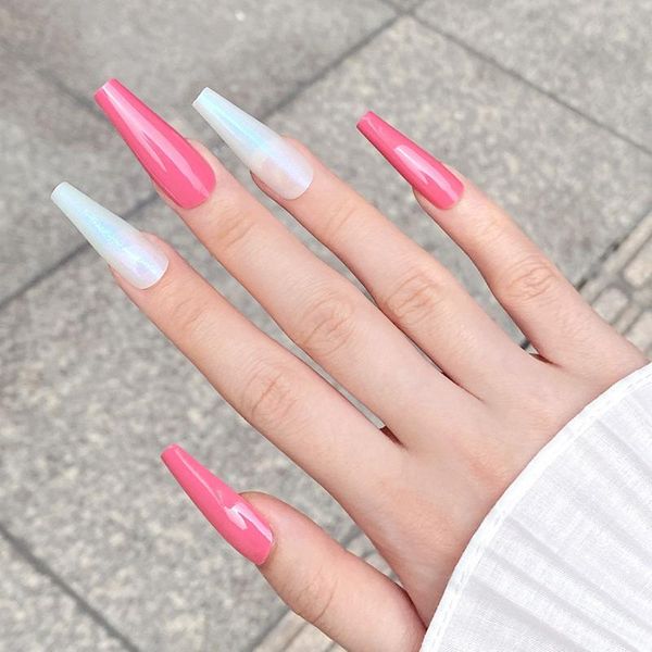 false nails 24pcs/box detachable long coffin wearable rhinestone ballerina fake full cover nail tips press on, Red;gold
false nails 24pcs/box detachable long coffin wearable rhinestone ballerina fake full cover nail tips press on, Red;gold