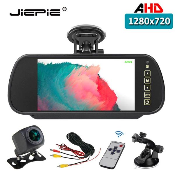 car video jiepie 7 inch ahd 720p rearview mirror monitor and reverse/rear view camera kit for car, van, pickup, suv, rv
car video jiepie 7 inch ahd 720p rearview mirror monitor and reverse/rear view camera kit for car, van, pickup, suv, rv