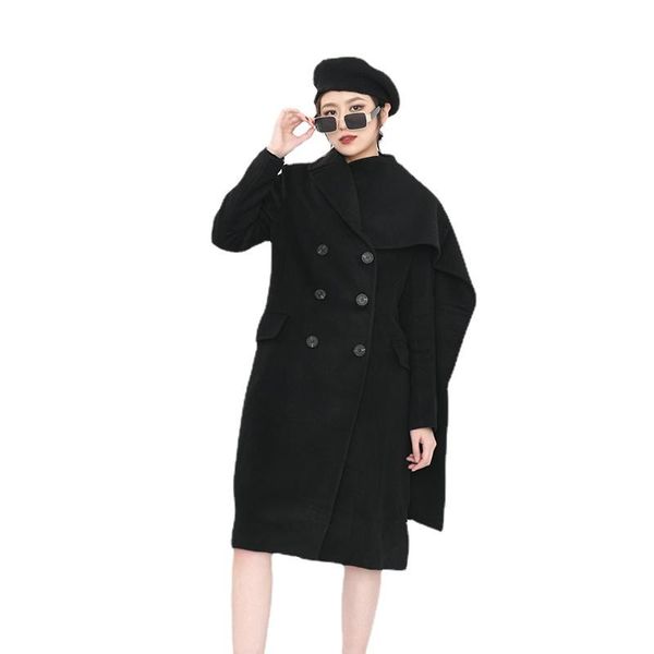 women's wool & blends loose fit black big size woolen coat parkas scarf collar long sleeve fashion tide autumn winter 2021
women's wool & blends loose fit black big size woolen coat parkas scarf collar long sleeve fashion tide autumn winter 2021