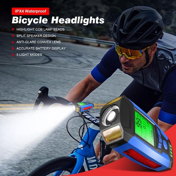 bicycle light with bike computer speedometer usb lamp cob led front headlight digital cycling odometer accessories lights
bicycle light with bike computer speedometer usb lamp cob led front headlight digital cycling odometer accessories lights