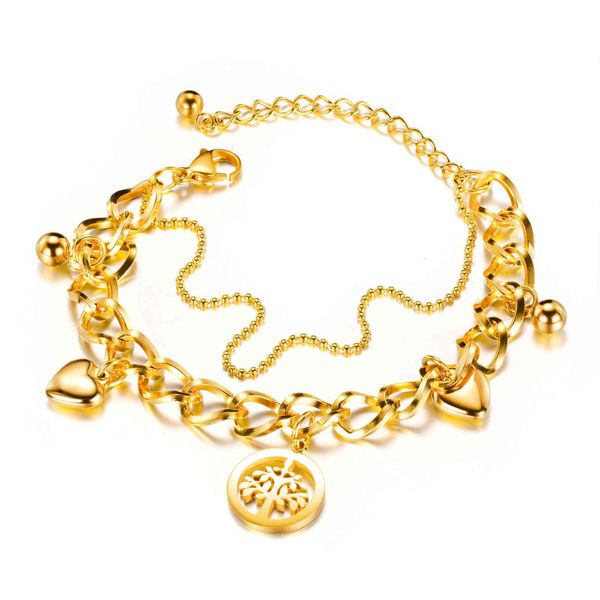hand catenary selling fashion multi-layer love decoration stainless steel hollow tree of life titanium women's bracelet, Golden;silver
hand catenary selling fashion multi-layer love decoration stainless steel hollow tree of life titanium women's bracelet, Golden;silver