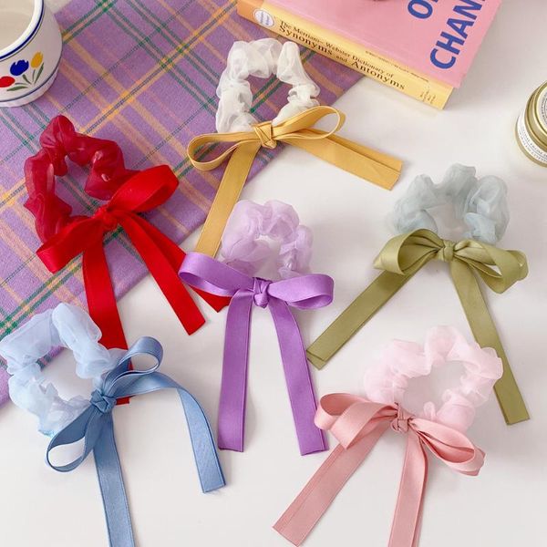 spring and summer large intestine hair ring bow ribbon head rope lovely girls tie fashion accessories, Slivery;white
spring and summer large intestine hair ring bow ribbon head rope lovely girls tie fashion accessories, Slivery;white
