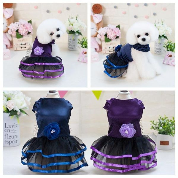 fashion dog clothes spring summer teddy dress mesh flowers retro satin skirt two-legged polyester clothing cute purple girl ropa apparel
fashion dog clothes spring summer teddy dress mesh flowers retro satin skirt two-legged polyester clothing cute purple girl ropa apparel