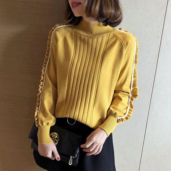women's sweaters women winter autumn style knitted sweater pullovers lady casual solid color turtleneck long sleeve zz1087, White;black
women's sweaters women winter autumn style knitted sweater pullovers lady casual solid color turtleneck long sleeve zz1087, White;black