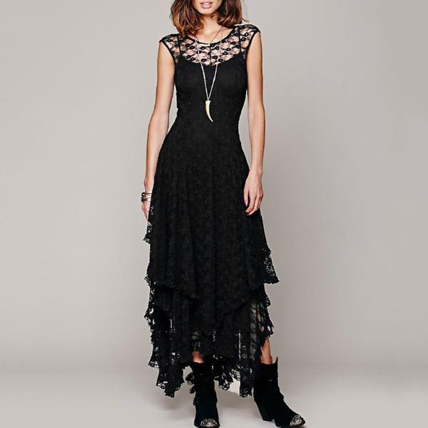 summer long dress women ruffles irregular lace up sleeveless layered dresses plus size boho beach style #t3g casual, Black;gray
summer long dress women ruffles irregular lace up sleeveless layered dresses plus size boho beach style #t3g casual, Black;gray
