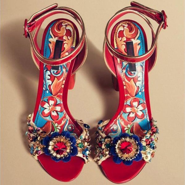 retro color printing 2021 summer product flower rhinestone round toe open women sandals high heeled bridal wedding shoes dress, Black
retro color printing 2021 summer product flower rhinestone round toe open women sandals high heeled bridal wedding shoes dress, Black