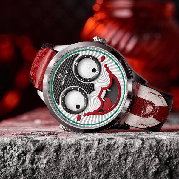 wristwatches wholesale luxury anime movie joker quartz watches sports leather band watch limited edition design men's wristwatch reloj, Slivery;brown
wristwatches wholesale luxury anime movie joker quartz watches sports leather band watch limited edition design men's wristwatch reloj, Slivery;brown