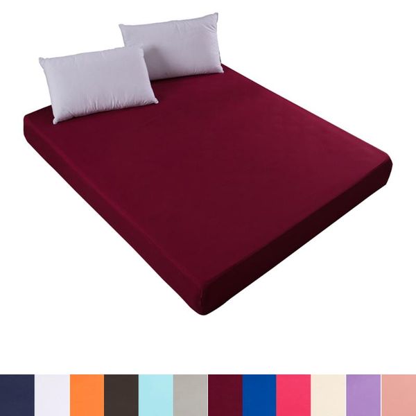 sheets & sets solid color fitted sheet mattress cover with all-round elastic rubber band bed for twin full queen king single double size
sheets & sets solid color fitted sheet mattress cover with all-round elastic rubber band bed for twin full queen king single double size