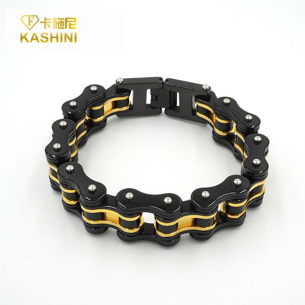 bangles bracelets korean fashion bracelet titanium steel room gold stick drill locomotive chain men's personalized bicycle, Black
bangles bracelets korean fashion bracelet titanium steel room gold stick drill locomotive chain men's personalized bicycle, Black