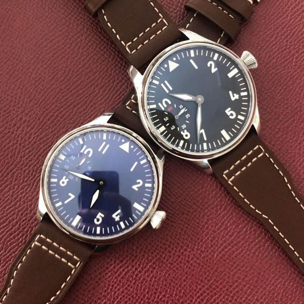 wristwatches men's watch 44mm fashion stainless steel case manual winding business movement leather strap mineral glass, Slivery;brown
wristwatches men's watch 44mm fashion stainless steel case manual winding business movement leather strap mineral glass, Slivery;brown