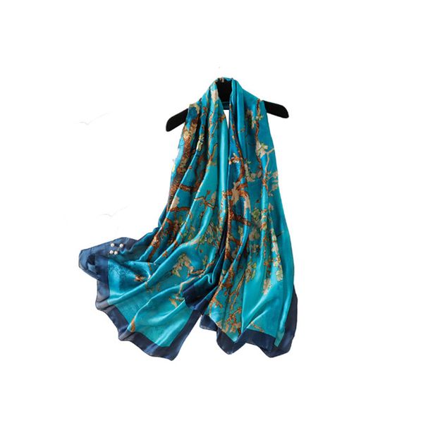 women classic print silk scarves long printed shawl spring autumn scarf fashion neckerchief 90*180cm, Blue;gray
women classic print silk scarves long printed shawl spring autumn scarf fashion neckerchief 90*180cm, Blue;gray