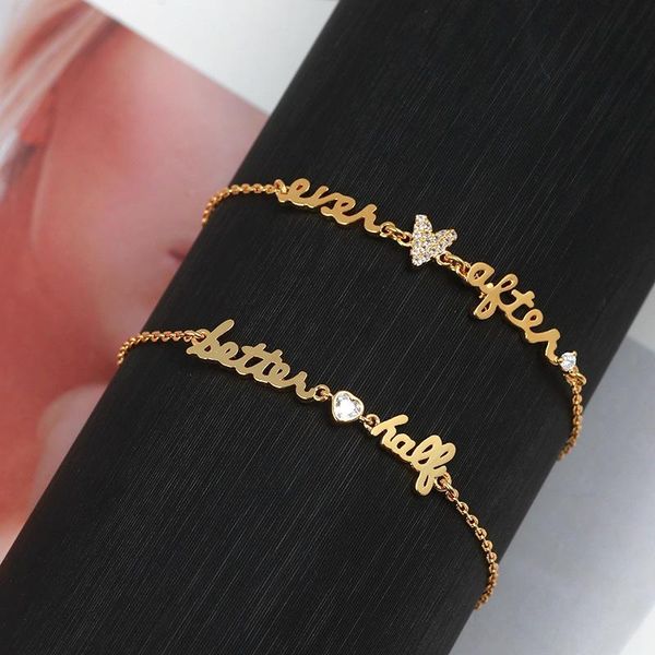 charm bracelets european and american jewelry wholesale simple smooth letter love modeling inlaid full diamond bracelet, Golden;silver
charm bracelets european and american jewelry wholesale simple smooth letter love modeling inlaid full diamond bracelet, Golden;silver