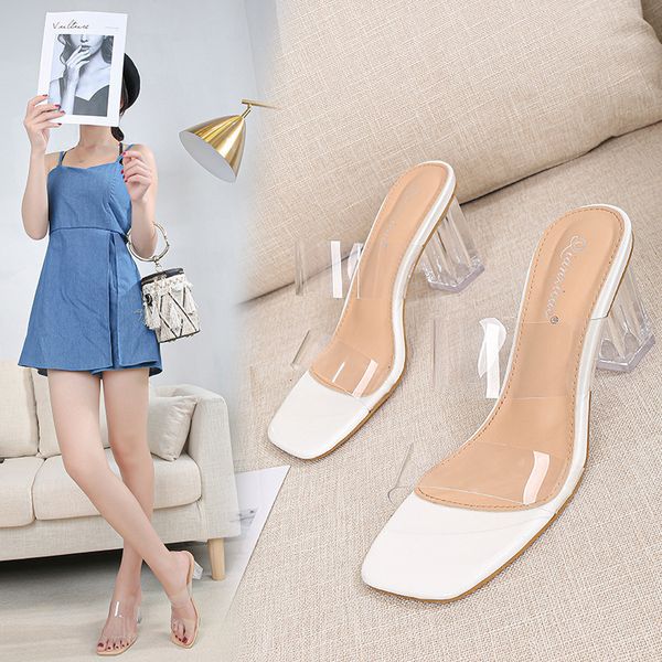 sandals women transparent ladies high heel slippers candy color open toes thick fashion female slides summer shoes m0qw, Black
sandals women transparent ladies high heel slippers candy color open toes thick fashion female slides summer shoes m0qw, Black
